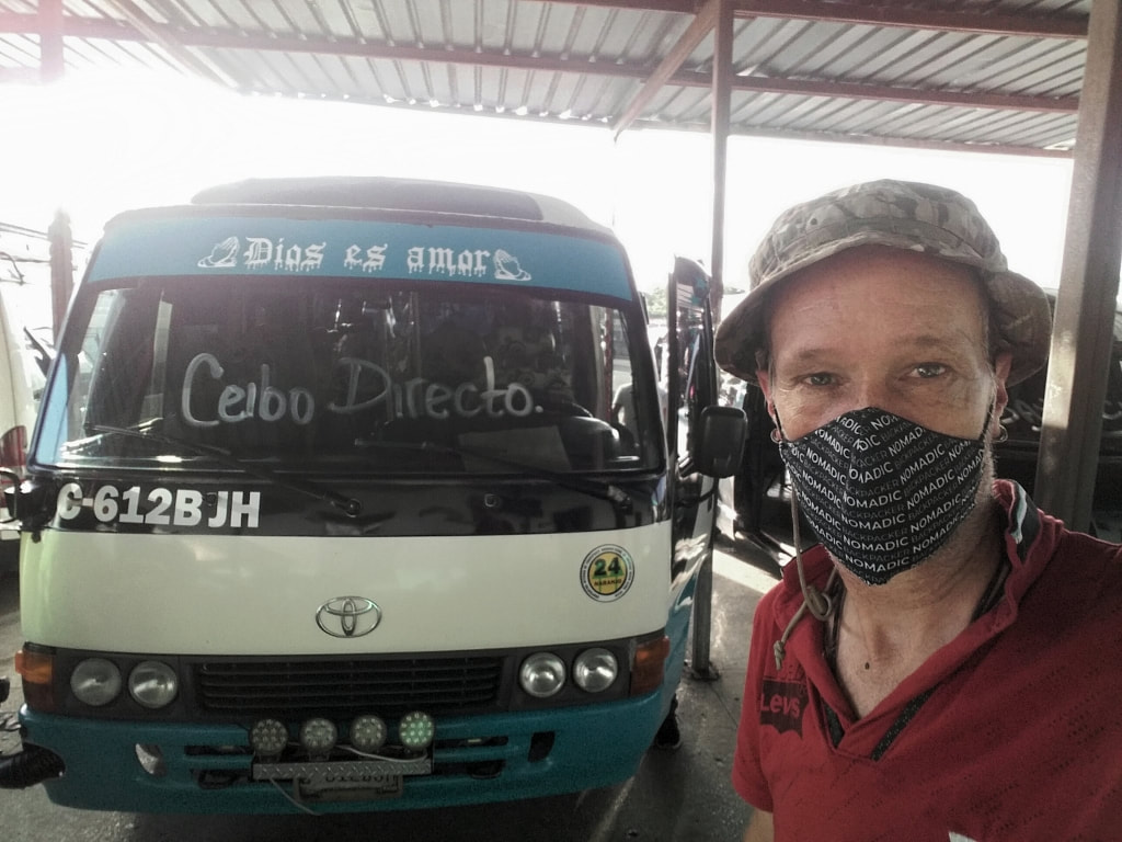 Mini van from Santa Elena (Flores) to El Ceibo in Guatemala