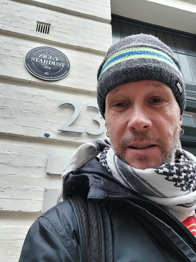 Ziggy Stardust sign on Heddon Street in London