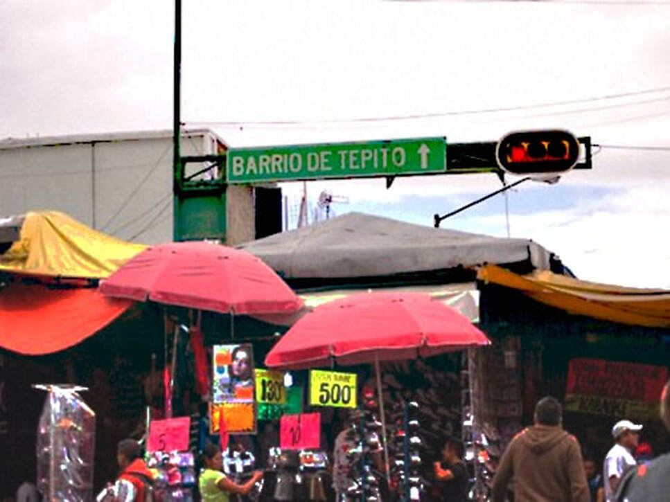 Tepito market in Mexico City